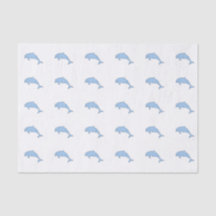 Dauphins bleus d'aquarelle