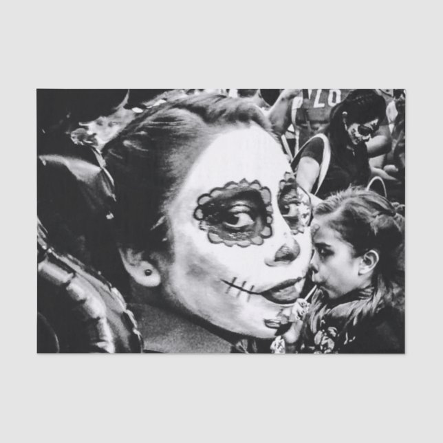 Papier Mousseline DAY IN DAY OF THE DEAD COSTUME Tissue Paper (Recto)