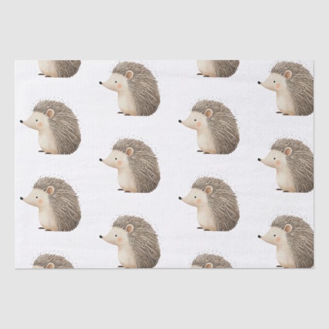 Papier Mousseline De mignons hérissons (Recto)