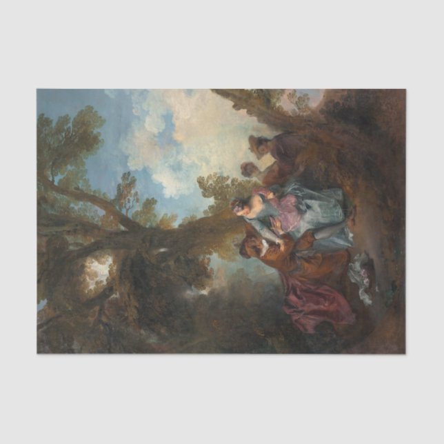 Papier Mousseline Déclaration d'amour de Nicolas Lancret (Recto)