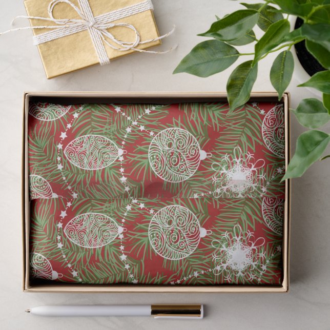 Papier Mousseline Décorations élégantes d'arbres de Noël (Cadeau)