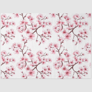 Papier Mousseline Découpage à motifs de fleurs de cerisiers