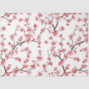 Papier Mousseline Découpage à motifs de fleurs de cerisiers