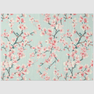 Papier Mousseline Découpage à motifs de fleurs de cerisiers