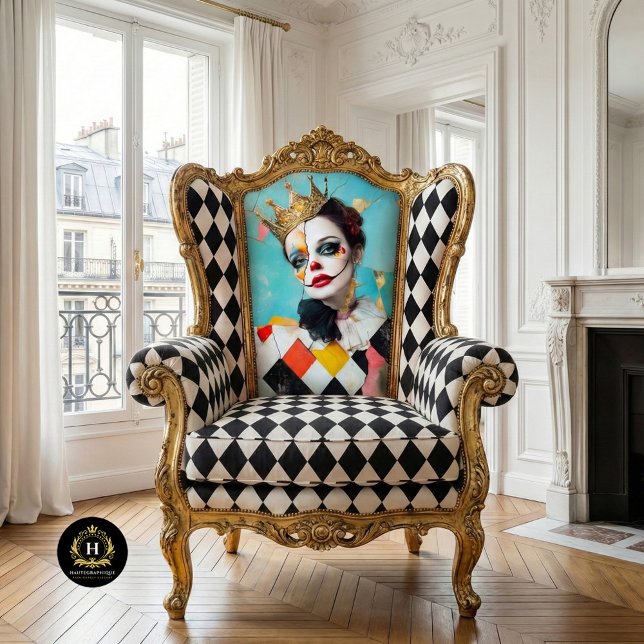 Papier Mousseline Découpage Abstrait de l'Arlequin Queen (Créateur téléchargé)