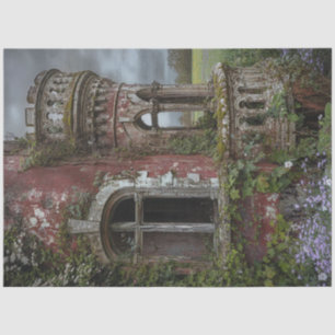 Papier Mousseline Découpage Ancien Château Irlandais Surgrandi Ivy