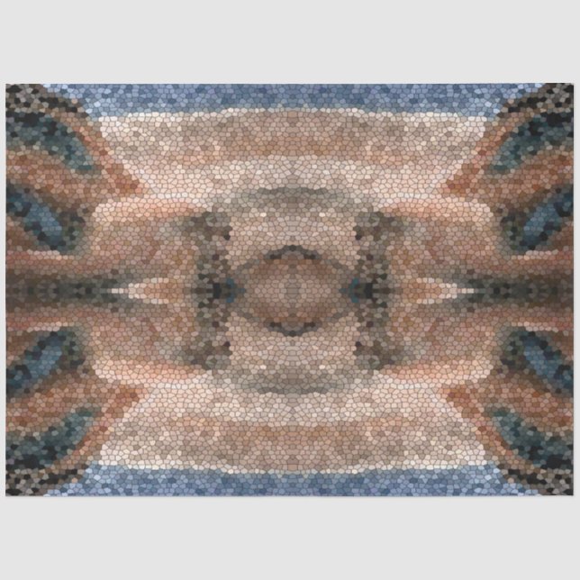 Papier Mousseline Découpage Arrière - plan de la mosaïque du sud-oue (Recto)