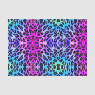 Papier Mousseline Découpage Art Abstrait rose violet
