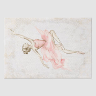 Papier Mousseline Découpage Ballerina Watercolor