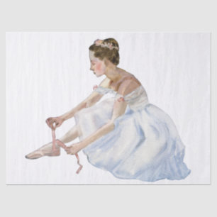 Papier Mousseline Découpage Ballerina Watercolor