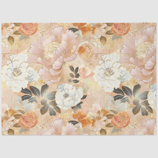 Papier Mousseline Découpage beauté florissante (Recto)