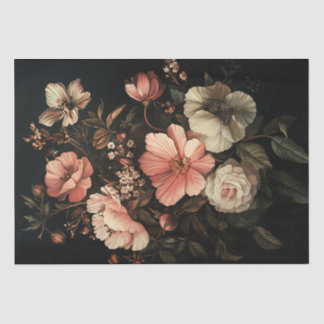 Papier Mousseline Découpage cascade florale