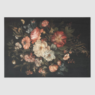 Papier Mousseline Découpage cascade florale