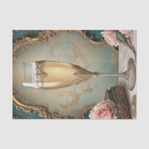 Papier Mousseline Découpage Champagne Champagne Rococo de France
