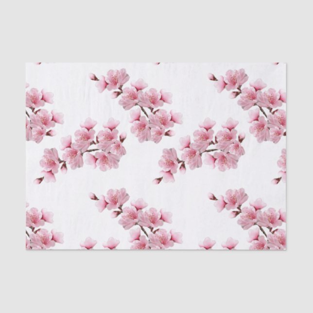 Papier Mousseline Découpage Cherry Blossom (Recto)
