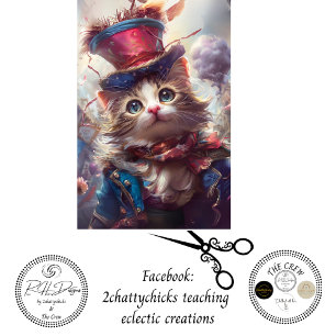 Papier Mousseline Découpage Cloche de la Liberté Chat Caprice USA