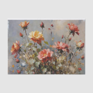 Papier Mousseline Découpage couleur Rose aquarelle