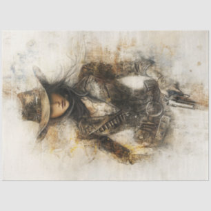 Papier Mousseline Découpage Crayon Occidental Art mystique