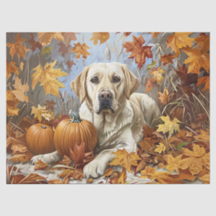 Papier Mousseline Découpage d'automne du récupérateur du Labrador ja