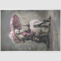 Découpage de caniche Vintage victorien