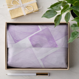 Papier Mousseline Découpage de Carré géométrique pastel Purple