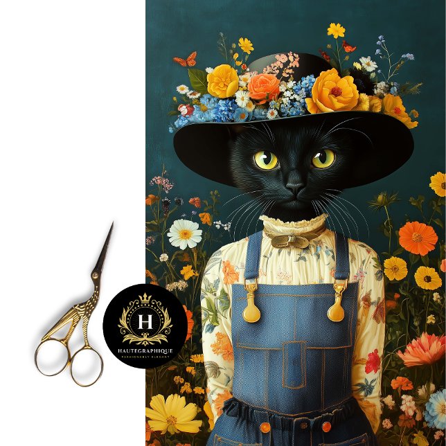 Papier Mousseline Découpage de chat rustique (Créateur téléchargé)