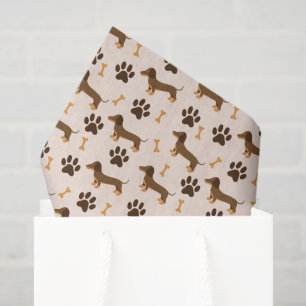 Papier Mousseline Découpage de chien teckel