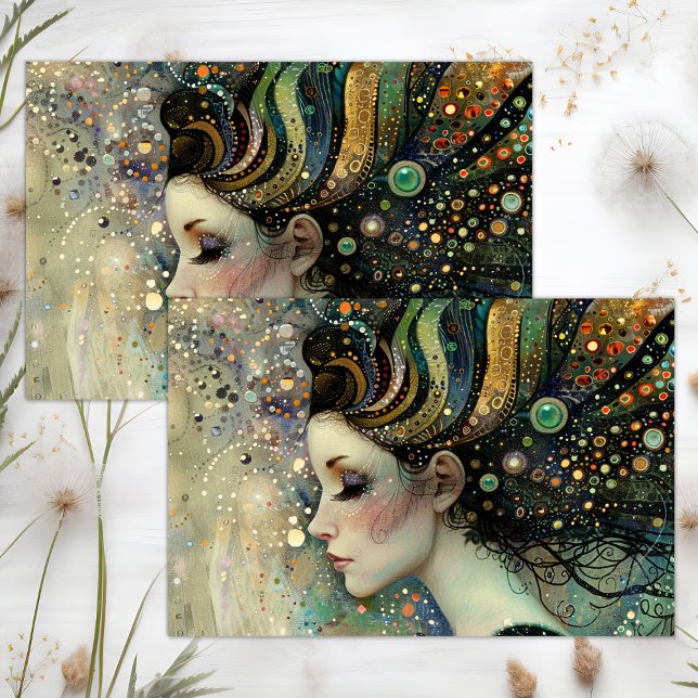 PAPIER MOUSSELINE DÉCOUPAGE DE FAIRY IMAGINAIRE (FANTASY FAIRY DECOUPAGE TISSUE PAPER)