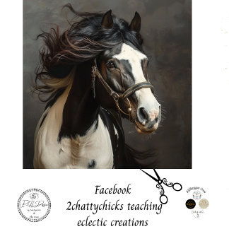 Papier Mousseline Découpage de grâce du souverain du cheval Majestic