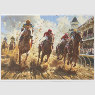 Papier Mousseline Découpage de la course du Kentucky Derby