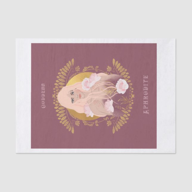 Papier Mousseline Découpage de la déesse Aphrodite (Recto)