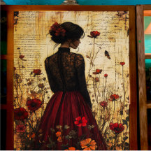 Découpage de la dentelle vintage