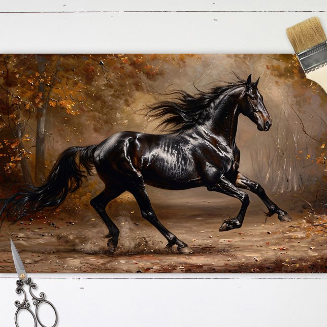 Papier Mousseline Découpage de la Galerie du cheval Majestic (Créateur téléchargé)