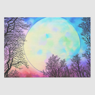 Papier Mousseline Découpage de la lune d'Imaginaire
