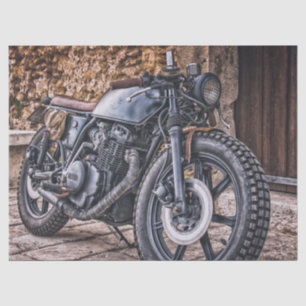 Papier Mousseline Découpage de la moto Yamaha vintage