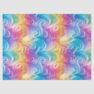 Papier Mousseline Découpage de la poussière d'étoile arc-en-ciel