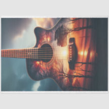 Découpage de la silhouette de guitare