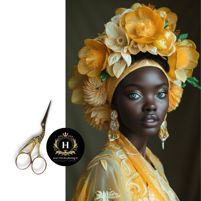 Papier Mousseline Découpage de la tête de tournesol d'or (Créateur téléchargé)