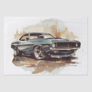 Papier Mousseline Découpage de la voiture de musculation