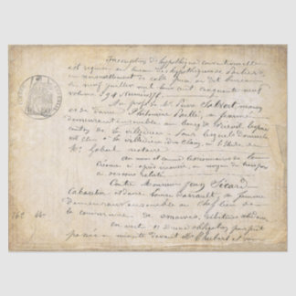 Papier Mousseline Découpage de l'ancien script français