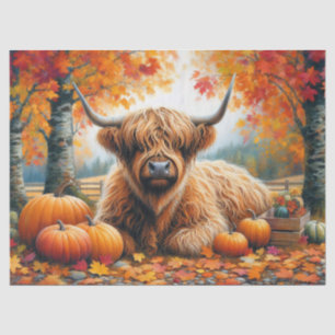 Papier Mousseline Découpage de l'aquarelle Citrouille de la vache Hi