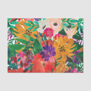 Papier Mousseline Découpage de l'aquarelle tropicale