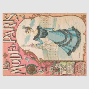 Papier Mousseline Découpage de l'Ephémère de mode vintage