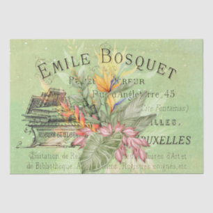Papier Mousseline Découpage de l'Ephémère Vintage florale tropicale