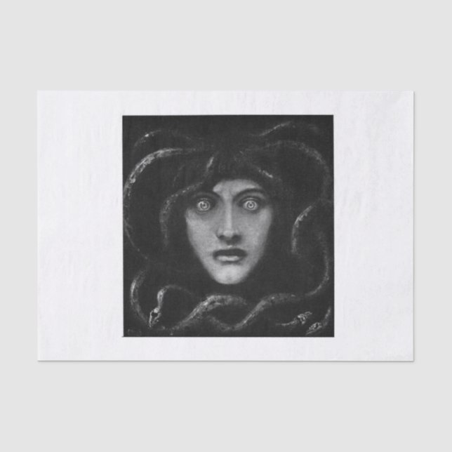 Papier Mousseline Découpage de Medusa (Recto)