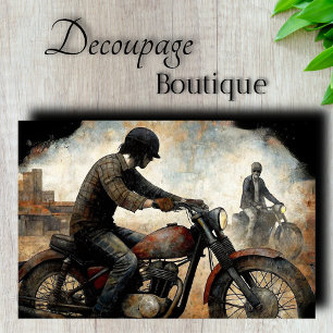 Papier Mousseline Découpage de moto vintage