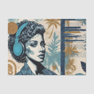 Papier Mousseline Découpage de musique West Coast Dreamer
