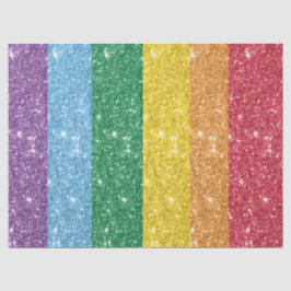 Papier Mousseline Découpage de Parties scintillant LGBT Rainbow