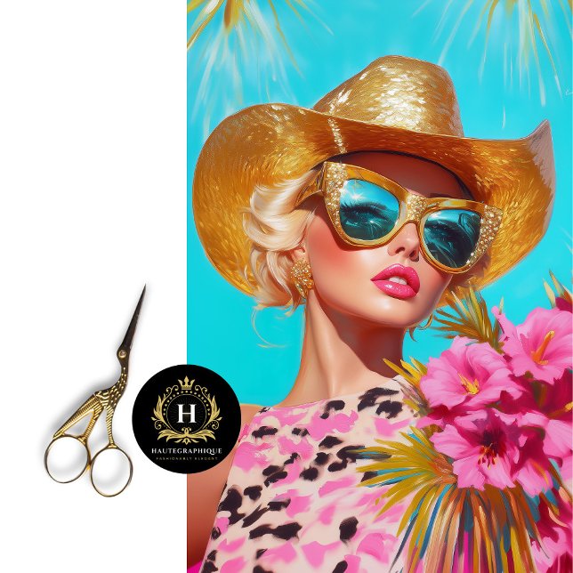 Papier Mousseline Découpage de reflet de rodéo tropicale (Créateur téléchargé)