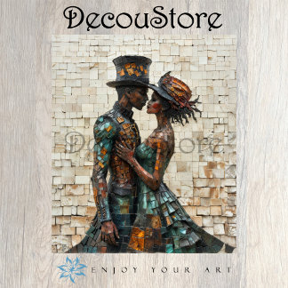 Papier Mousseline Découpage de romance urbaine